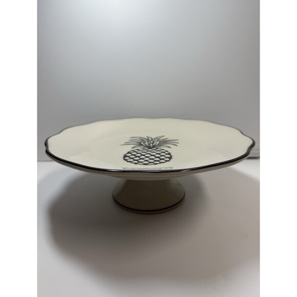 Southern Hospitality Williamsburg Andrea By Sadek Raised Pineapple Platter New - Picture 1 of 8